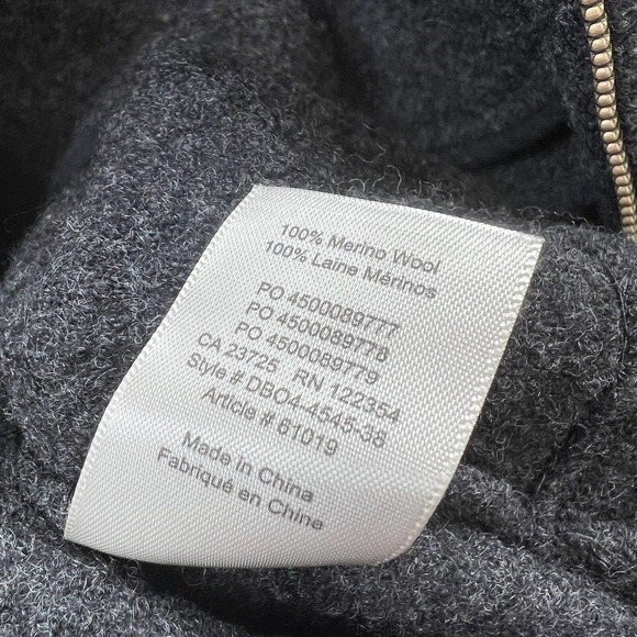 Aritzia Wilfred Gray Banville Cardigan Jacket Sz M 100% Merino Wool - Picture 10 of 10